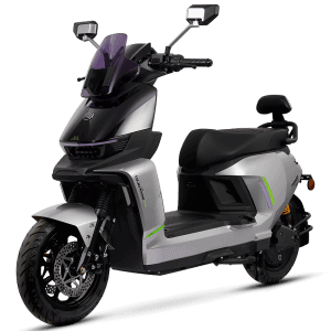 Electric scooter with sleek, modern design ideal for city travel and eco-friendly transportation. Features advanced technology, comfortable seating, and durable build for daily commuting needs.