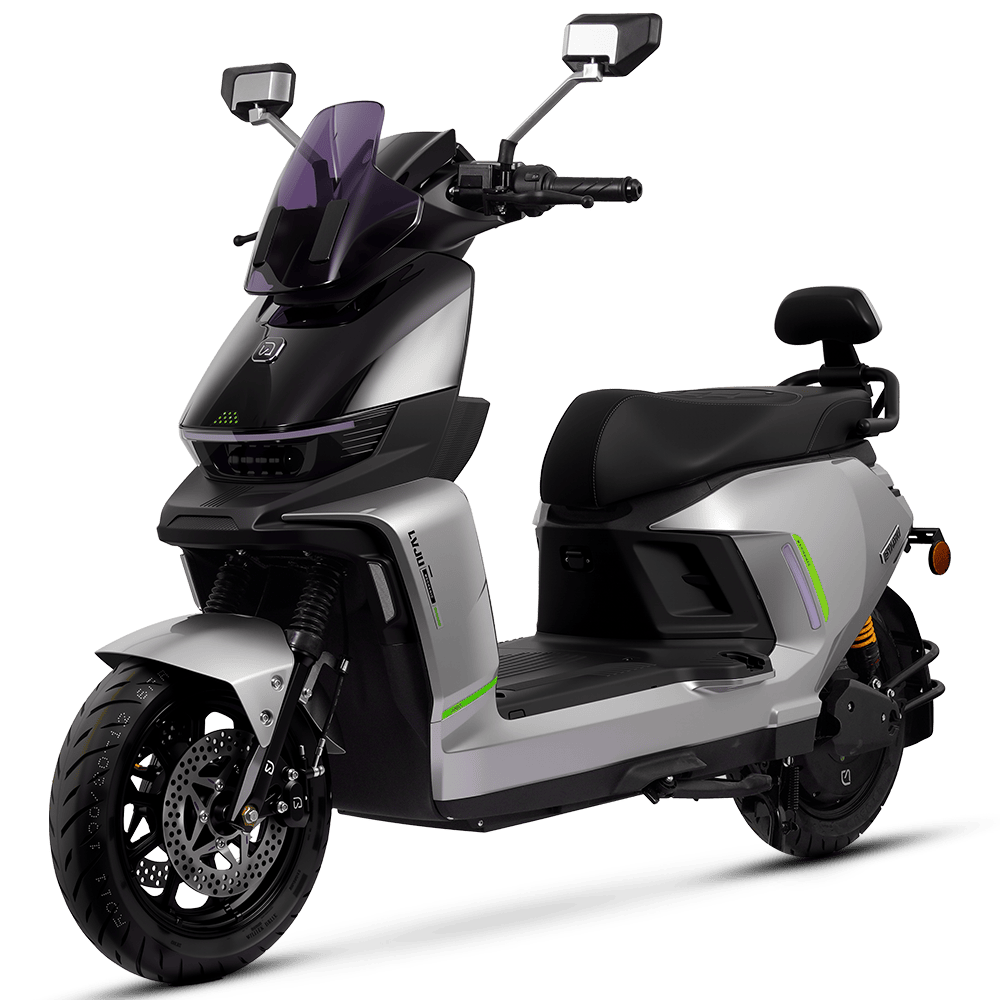 Electric scooter with sleek, modern design ideal for city travel and eco-friendly transportation. Features advanced technology, comfortable seating, and durable build for daily commuting needs.