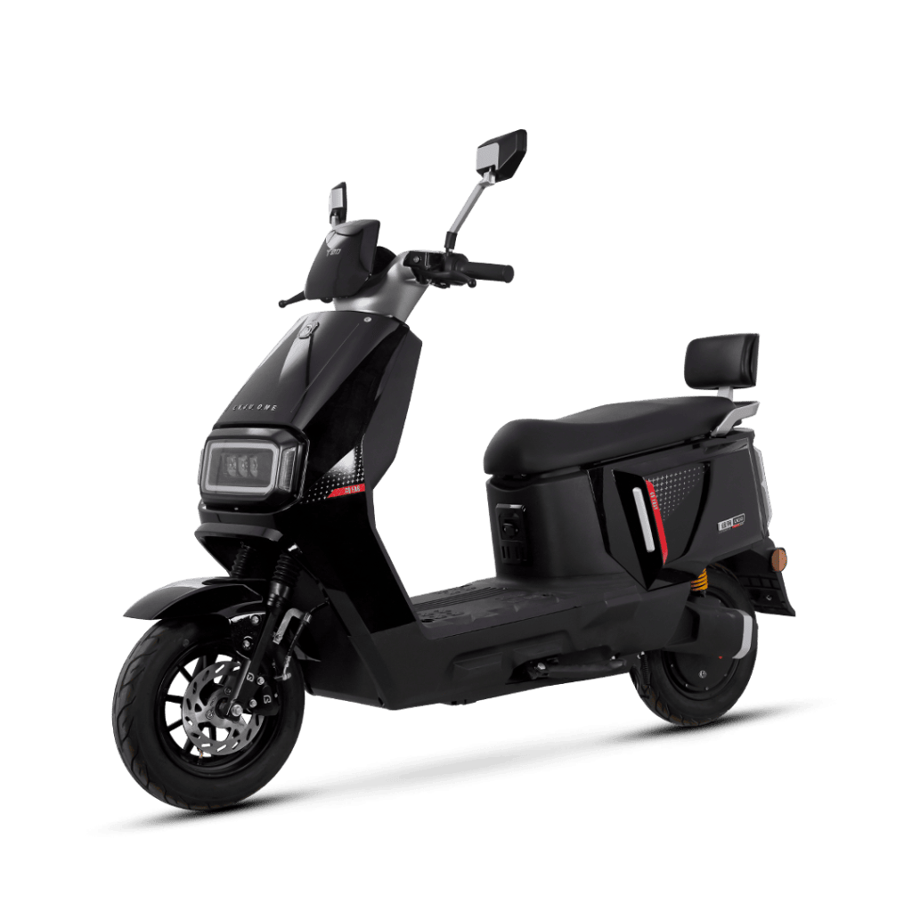 Electric scooter N2 with modern design, ideal for city commuting, featuring a comfortable seat, durable tires, and advanced battery technology for efficient, eco-friendly transportation.