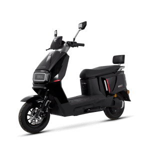 Electric scooter N2 with modern design, ideal for city commuting, featuring a comfortable seat, durable tires, and advanced battery technology for efficient, eco-friendly transportation.