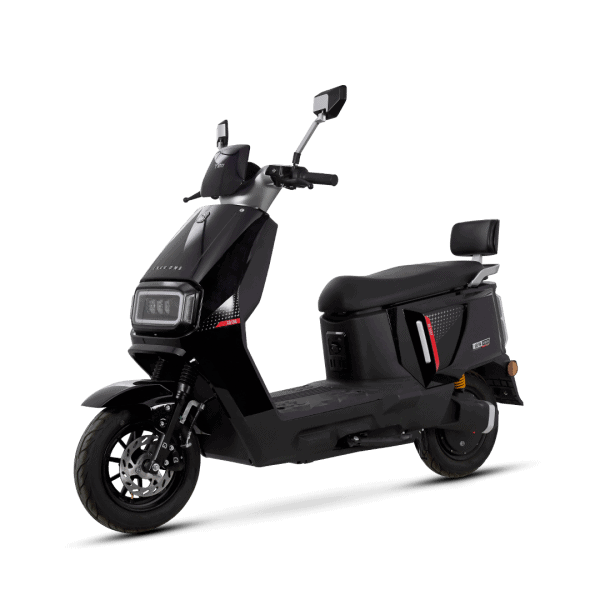 Electric scooter N2 with modern design, ideal for city commuting, featuring a comfortable seat, durable tires, and advanced battery technology for efficient, eco-friendly transportation.