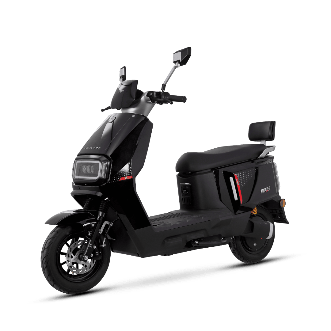 Electric scooter N2 with modern design, ideal for city commuting, featuring a comfortable seat, durable tires, and advanced battery technology for efficient, eco-friendly transportation.