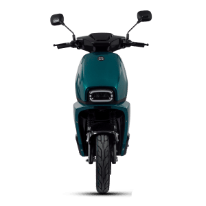 Electric scooter with digital dashboard, sleek body, and ergonomic handlebars, ideal for urban commuting. Features advanced technology, eco-friendly operation, and stylish appearance for efficient cit.