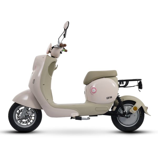 Modern electric scooter ideal for city commuting and delivery, featuring a sleek design, comfortable seat, and eco-friendly motor for efficient urban transportation.