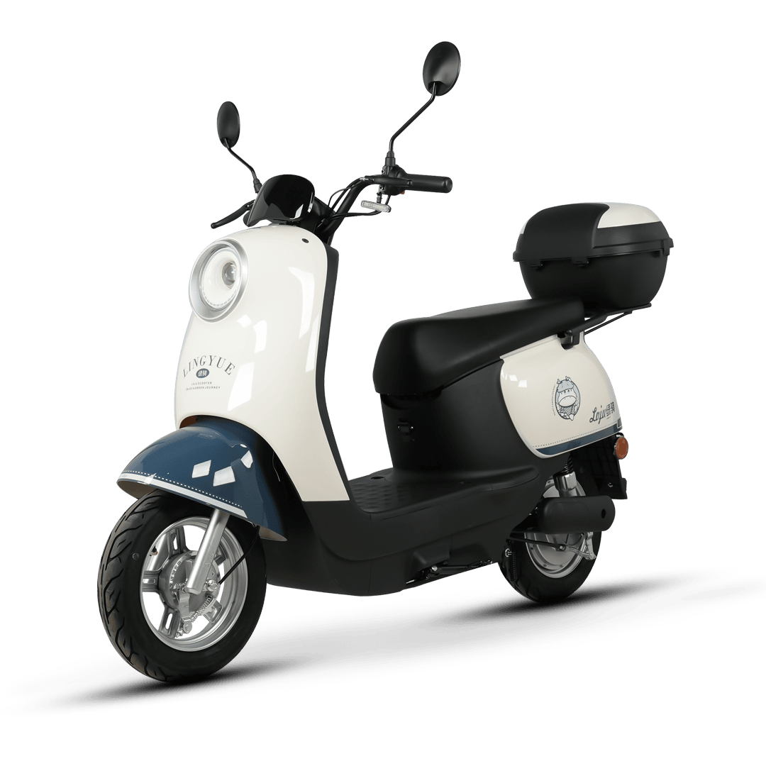 Electric scooter for urban commuting, featuring a sleek look, comfortable seat, and practical storage options, ideal for eco-friendly transportation and daily travel needs.