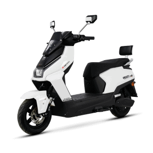 Electric scooter with modern design and advanced features for urban commuting. Perfect for eco-friendly transportation, equipped with digital display, comfortable seat, and durable tires for city trav.