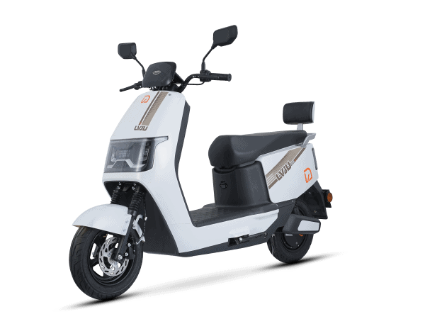 Electric scooter with modern design, suitable for city travel and eco-friendly transportation. Features a comfortable seat, digital display, and durable build for daily commuting needs.