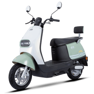 Electric scooter for city travel, featuring a comfortable seat, digital display, and eco-friendly performance. Ideal for short-distance transportation and eco-conscious users.