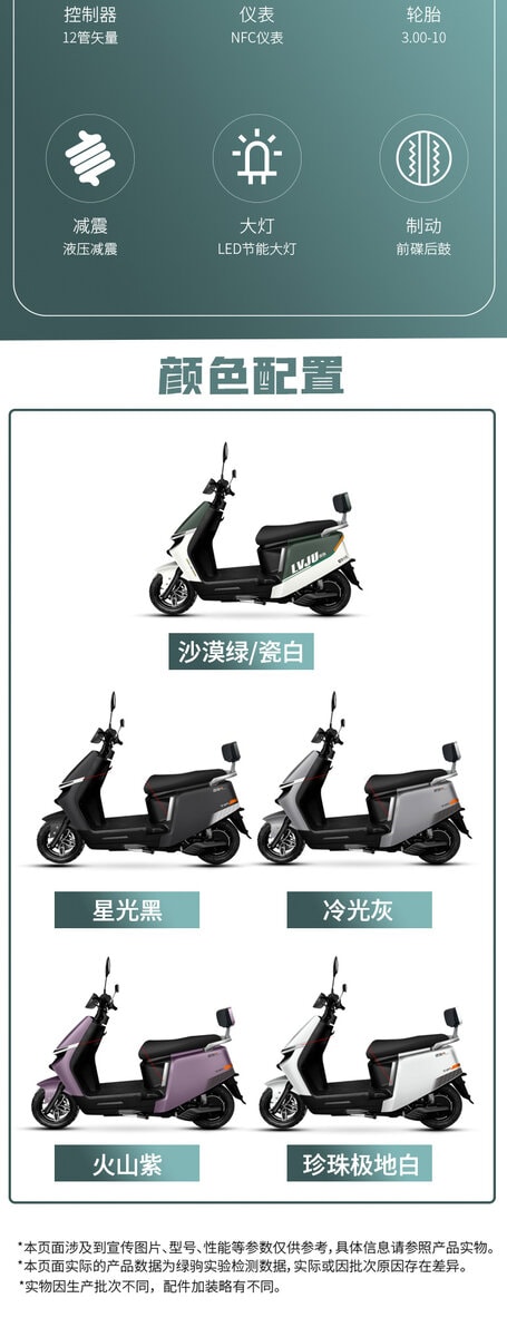 Electric scooter with modern design and multiple color options for city travel. Features LED lights, long battery life, and easy handling, ideal for eco-friendly transportation.