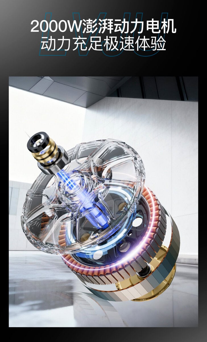 High-performance 2000W electric motor with advanced cooling system for e-bikes, offering powerful acceleration and smooth ride experience. Perfect for enhancing bike efficiency and speed.