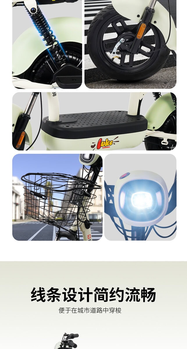 Close-up of electric scooter components including suspension, wheel, and deck, highlighting quality parts for enhanced performance and durability.