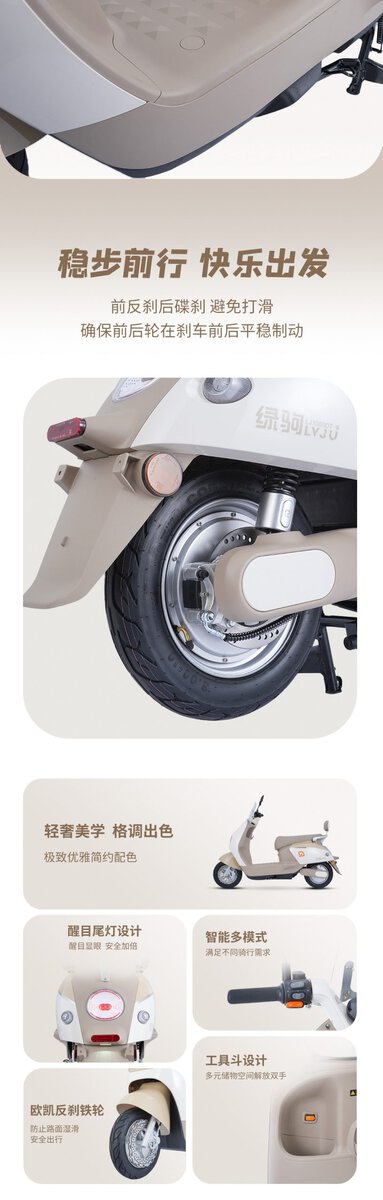 Electric scooter with sleek design and advanced features for efficient city travel.