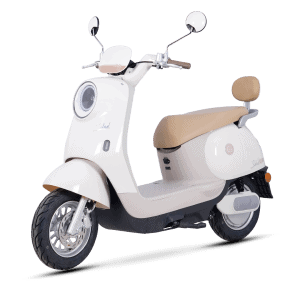 Electric scooter ideal for urban commuting and eco-friendly transportation.